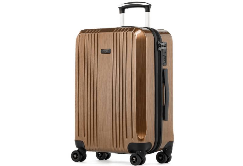 FERGÉ Koffer Hartschale Handgepäck Koffer 55 x 40 x 22 cm TSA-Schoß, Trolley Carry-On 55 cm, Premium Reisekoffer 4 Doppelrollen TSA-Schloss von FERGÉ