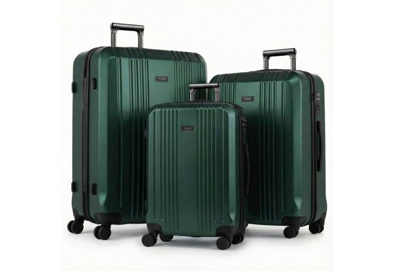 FERGÉ Kofferset 3 teilig Hartschale Cannes, 4 Rollen, (3er Kofferset stabil und leicht mit Zahlenschloß, 3 tlg., Hartschalen-Trolley Set 3 Größen Handgepäck Koffer M XL) von FERGÉ