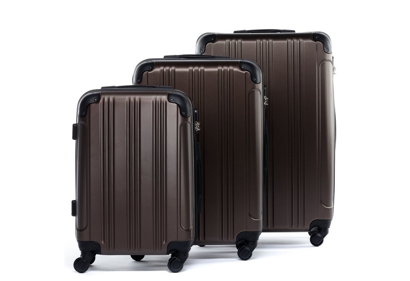 FERGÉ Kofferset Hartschale 3 teilig Koffer Set mit Schutzecken QUÉBEC, 4 Rollen, (3er Kofferset stabil und leicht mit Zahlenschloß, 3 tlg., Hartschalen-Trolley Set 3 Größen Handgepäck Koffer M XL), Trolley 3er Koffer Set, Reisekoffer 4 Rollen, Premium Rollkoffer FERGÉ Kofferset Hartschale 3 teilig Koffer Set mit Schutzecken QUÉBEC, 4 Rollen, (3er Kofferset stabil und leicht mit Zahlenschloß, 3 tlg., Hartschalen-Trolley Set 3 Größen Handgepäck Koffer M XL), Trolley 3er Koffer Set, Reisekoffer 4 Rollen, Premium Rollkoffer von FERGÉ
