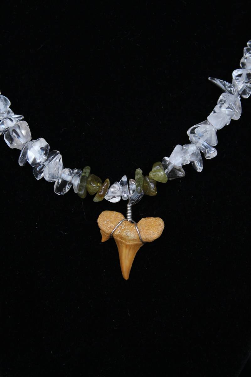 Hai-Zahn-Halskette, Grüne Granat Halskette, Quarz Hai-Zahn-Schmuck, Ozean Schmuck, Insel Tragen Hai-Zahn-Halskette, Grüne Granat Halskette, Quarz Hai-Zahn-Schmuck, Ozean Schmuck, Insel Tragen von FERNWEHjewelz