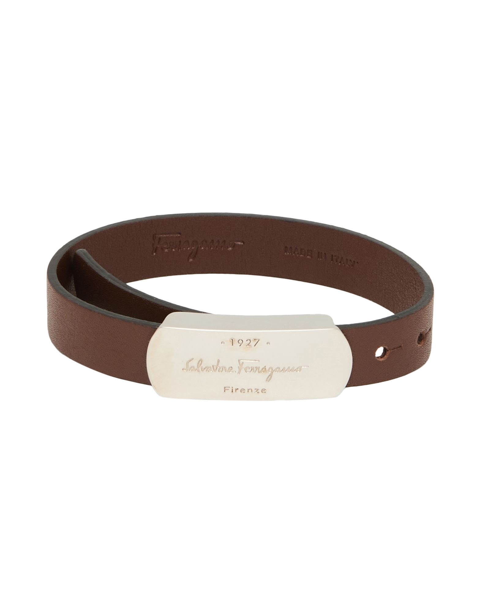 FERRAGAMO Armband Herren Dunkelbraun von FERRAGAMO