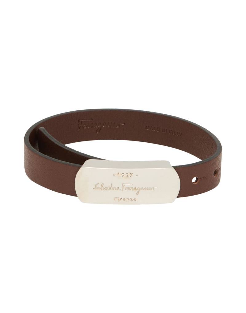 FERRAGAMO Armband Herren Dunkelbraun von FERRAGAMO