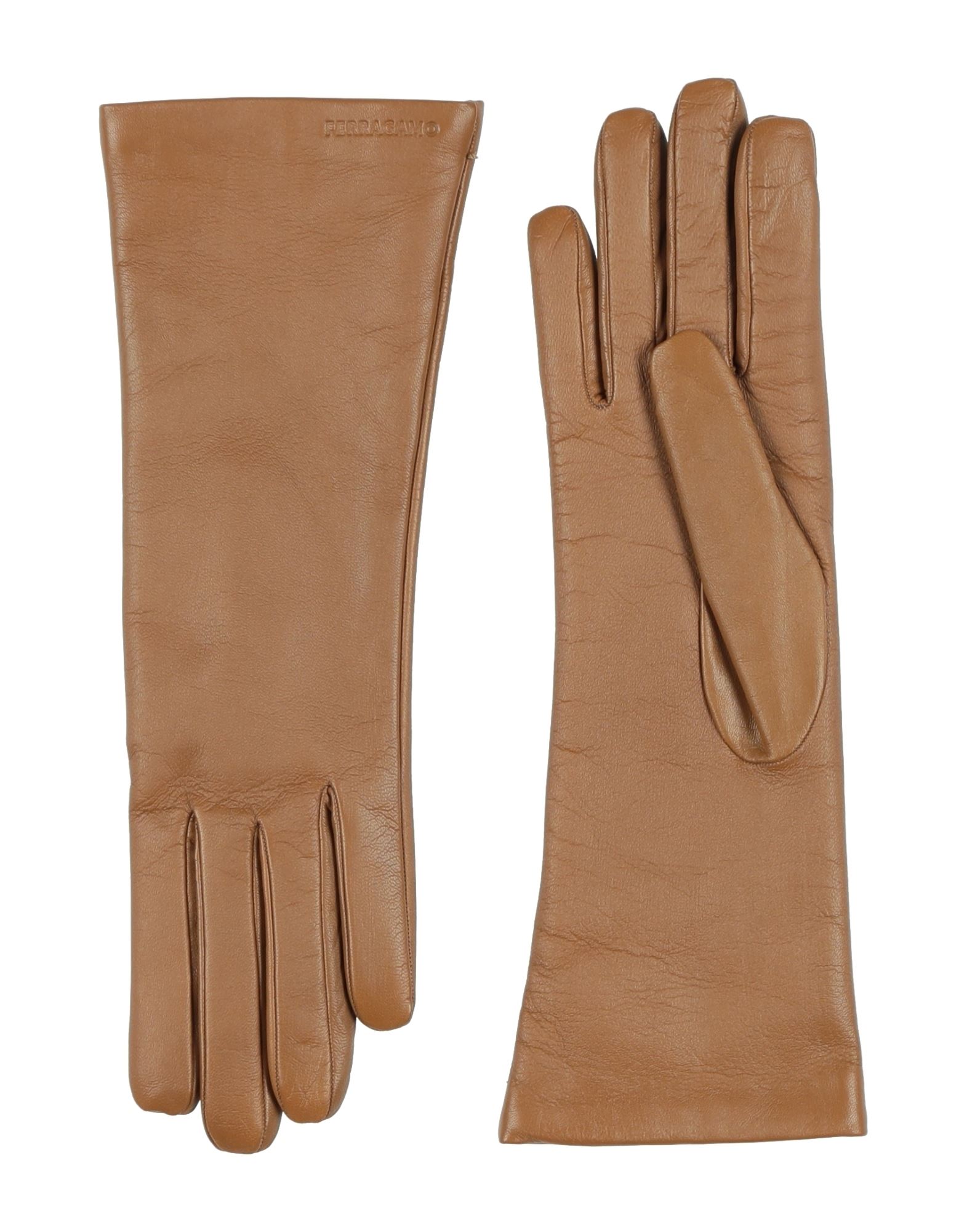 FERRAGAMO Handschuhe Damen Kamel von FERRAGAMO