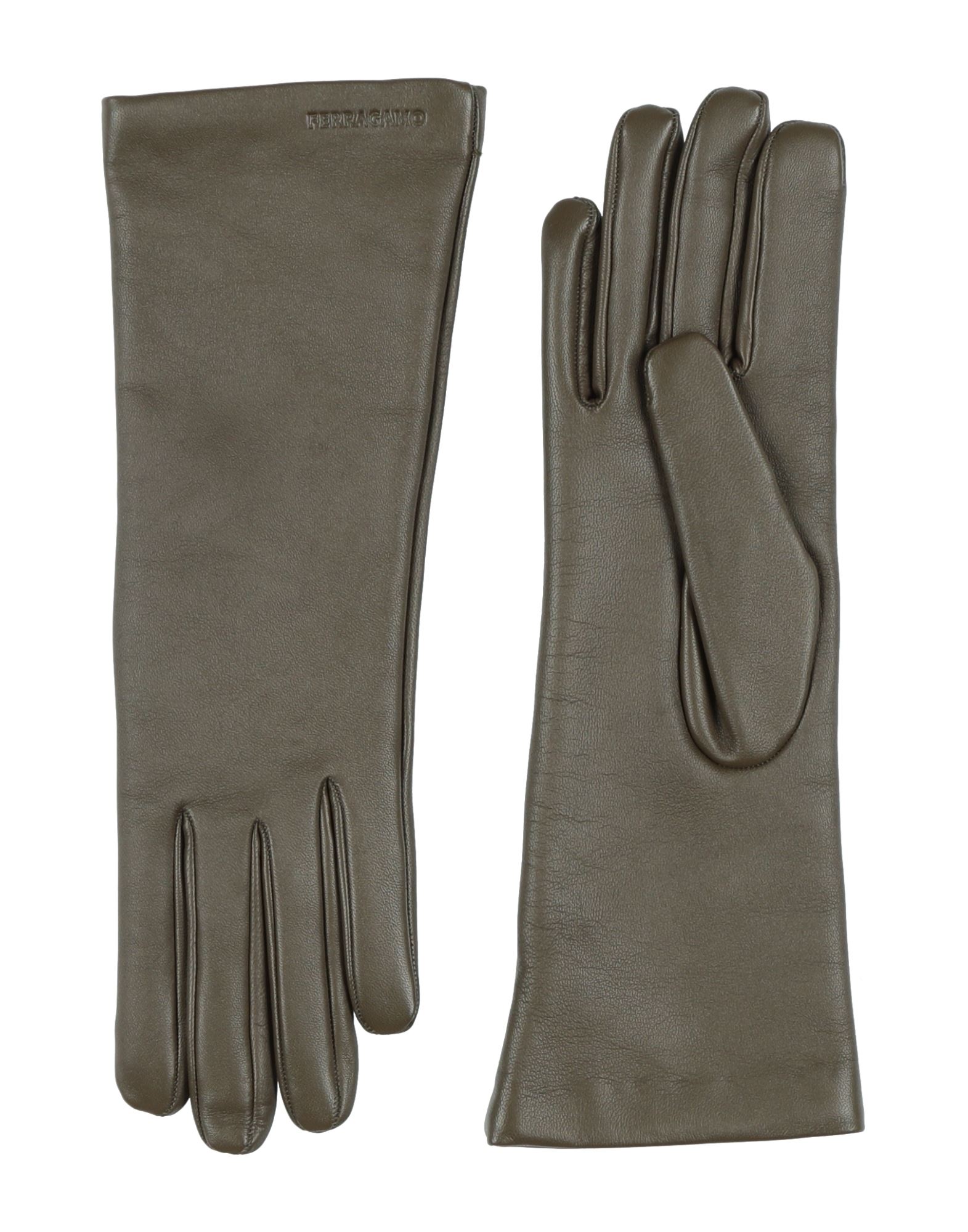 FERRAGAMO Handschuhe Damen Militärgrün von FERRAGAMO