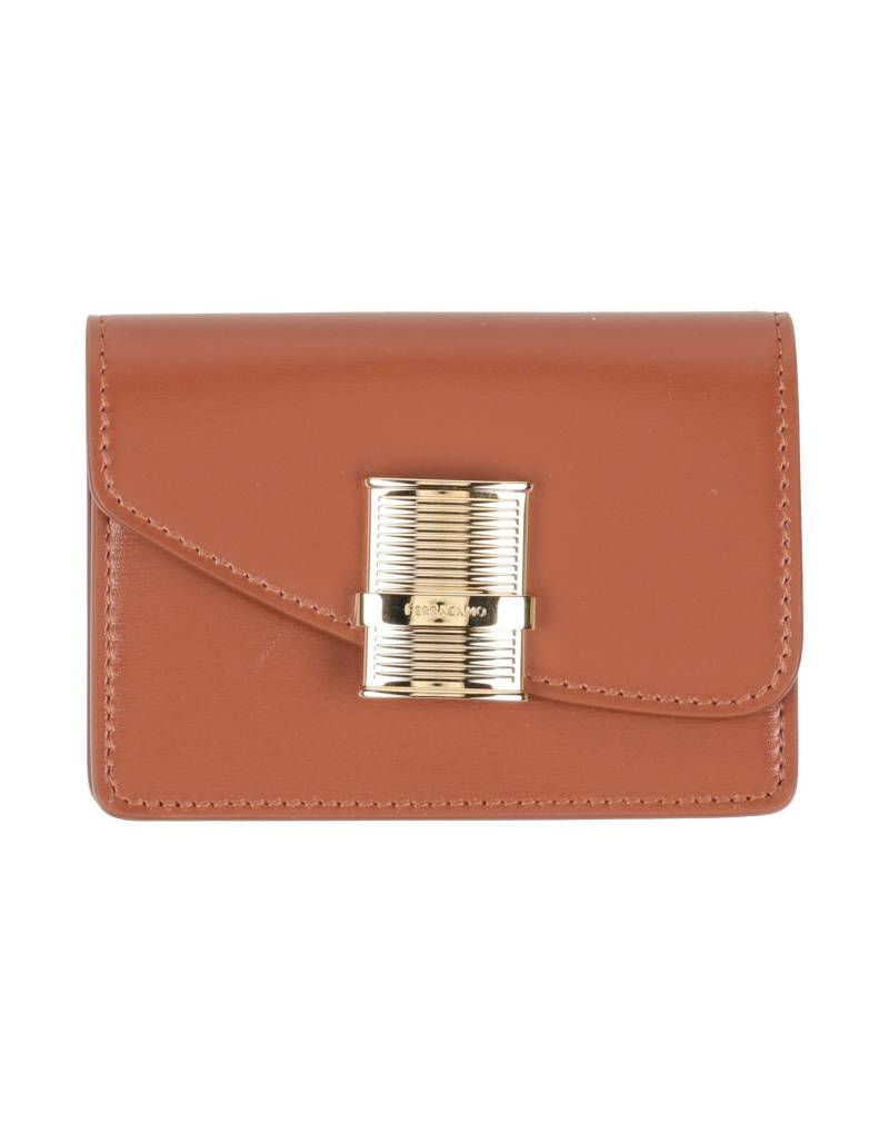 FERRAGAMO Kartenetui Damen Braun von FERRAGAMO