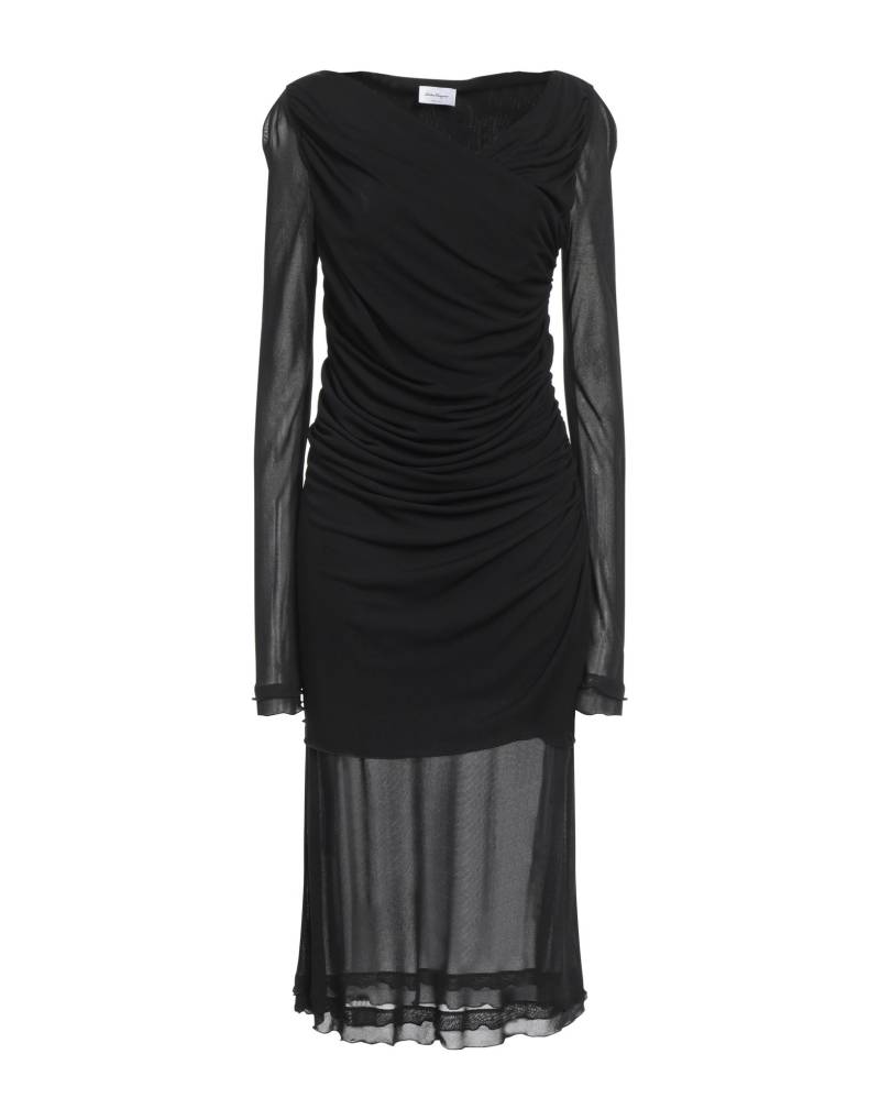 FERRAGAMO Midi-kleid Damen Schwarz von FERRAGAMO