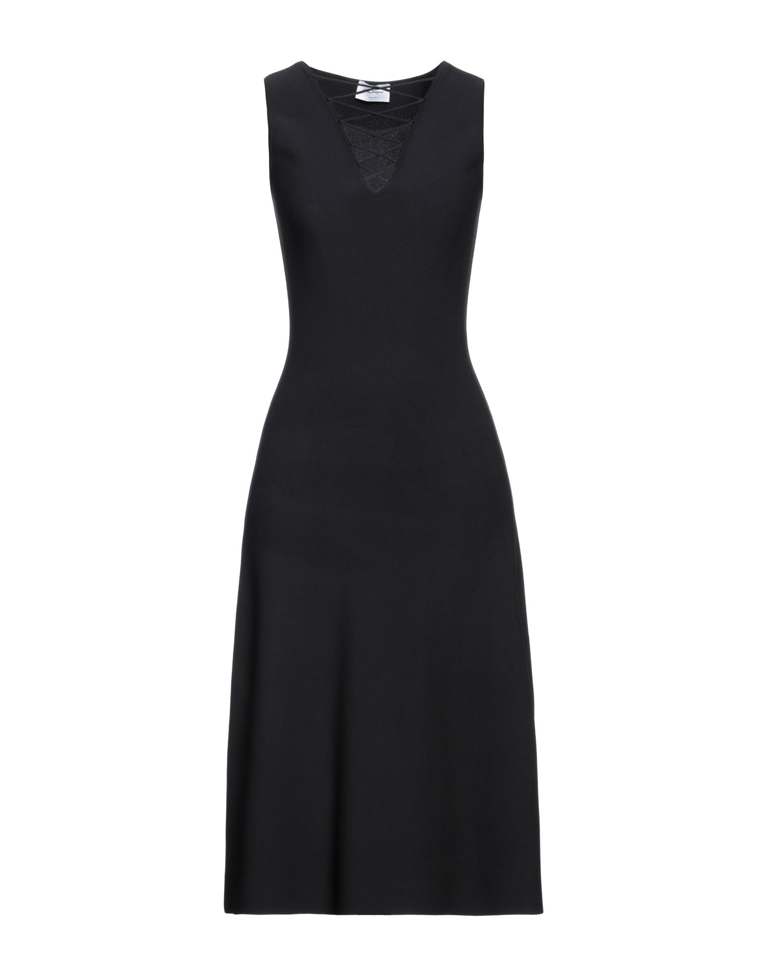 FERRAGAMO Midi-kleid Damen Schwarz von FERRAGAMO