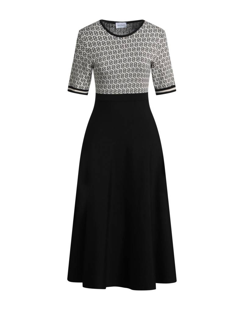 FERRAGAMO Midi-kleid Damen Schwarz von FERRAGAMO