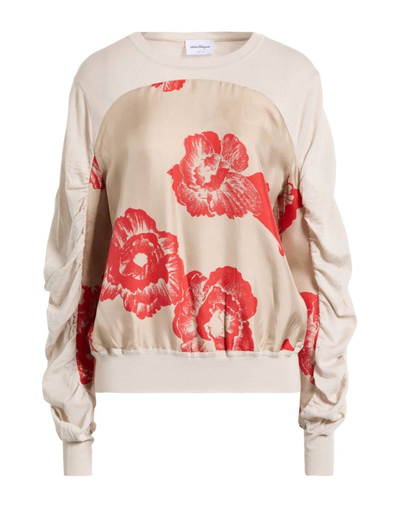 FERRAGAMO Pullover Damen Beige von FERRAGAMO