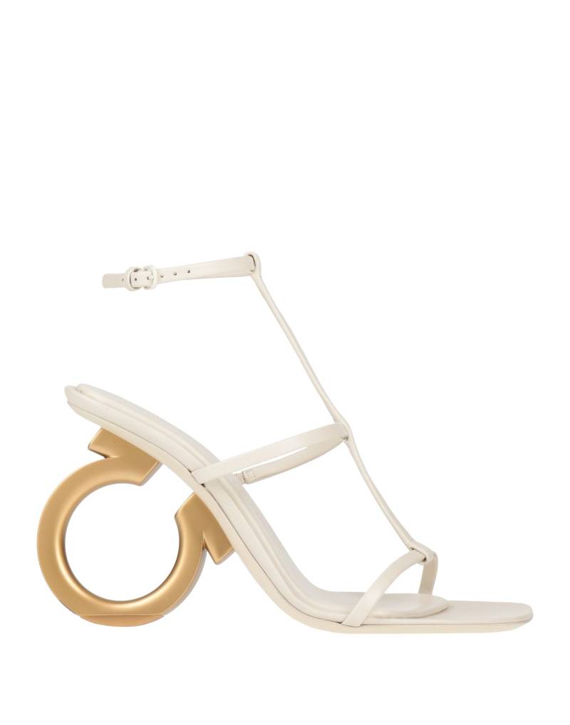 FERRAGAMO Sandale Damen Off white von FERRAGAMO