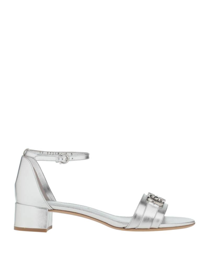FERRAGAMO Sandale Damen Silber von FERRAGAMO