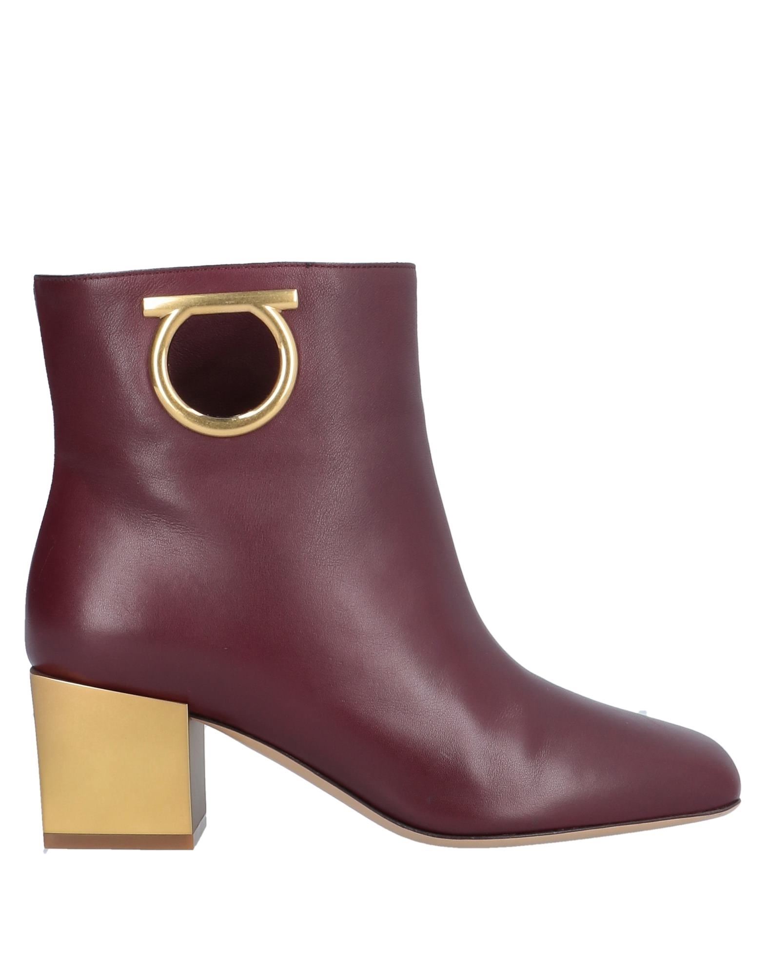 FERRAGAMO Stiefelette Damen Bordeaux von FERRAGAMO