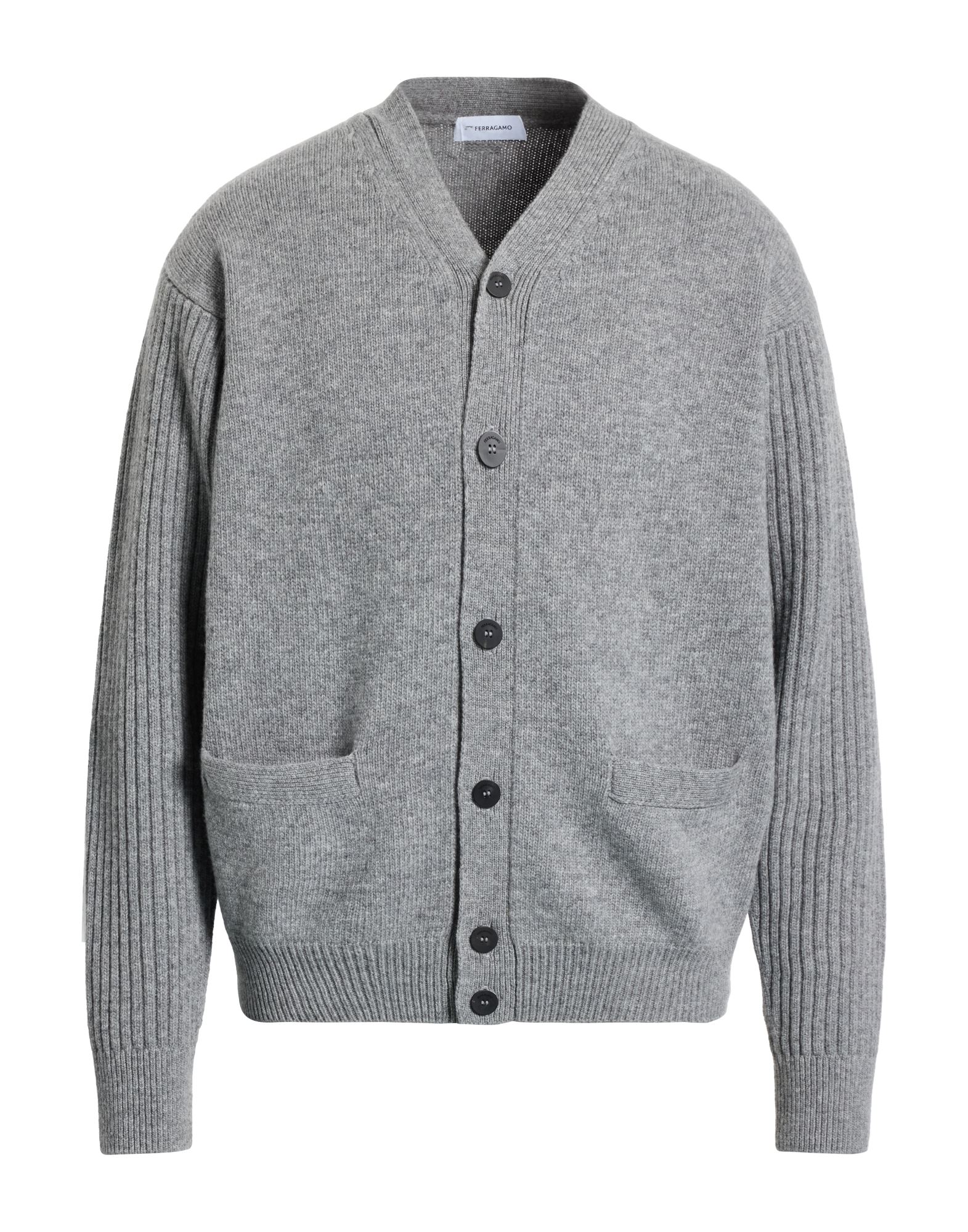 FERRAGAMO Strickjacke Herren Hellgrau FERRAGAMO Strickjacke Herren Hellgrau von FERRAGAMO