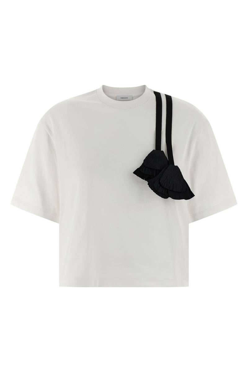 FERRAGAMO T-Shirt Mit Floralem Einsatz von FERRAGAMO