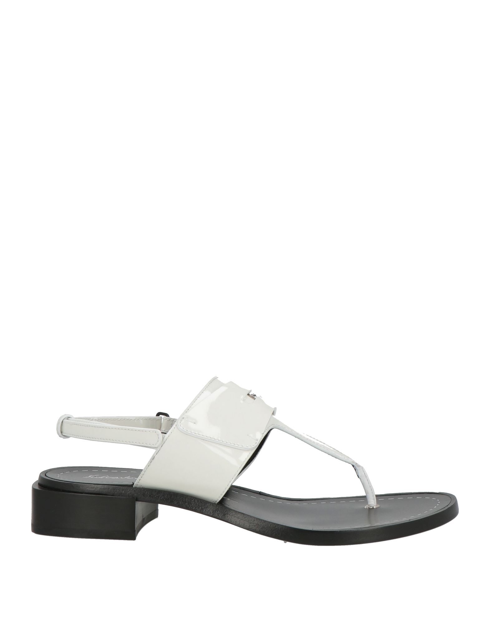FERRAGAMO Zehentrenner Damen Off white von FERRAGAMO