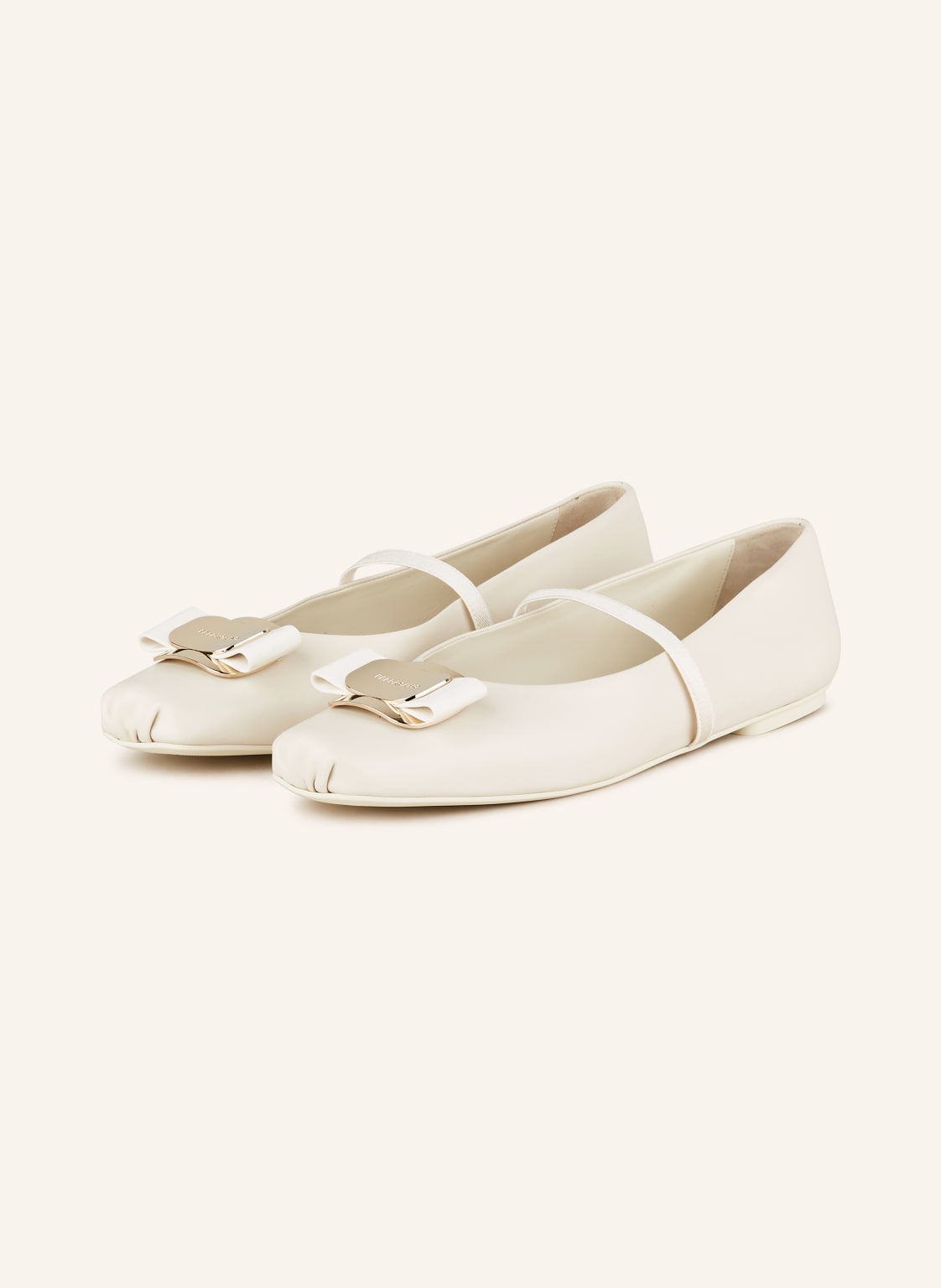 Ferragamo Ballerinas Zina weiss von FERRAGAMO