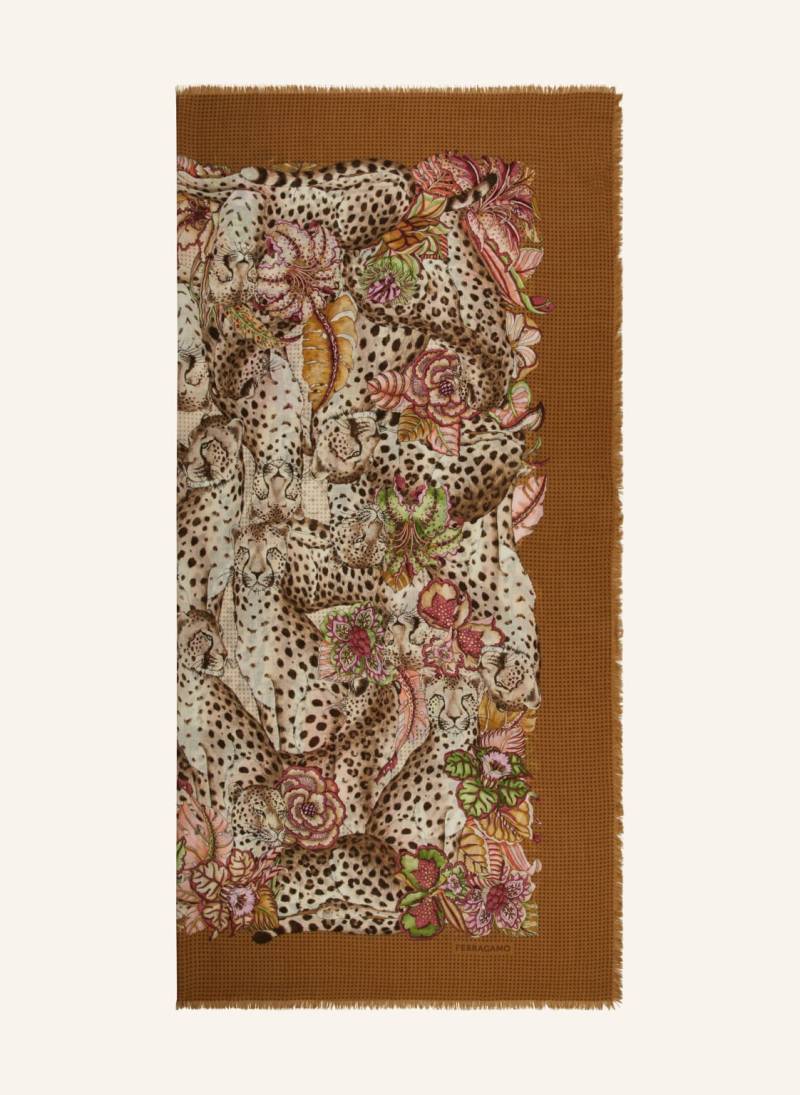 Ferragamo Cashmere-Tuch braun von FERRAGAMO