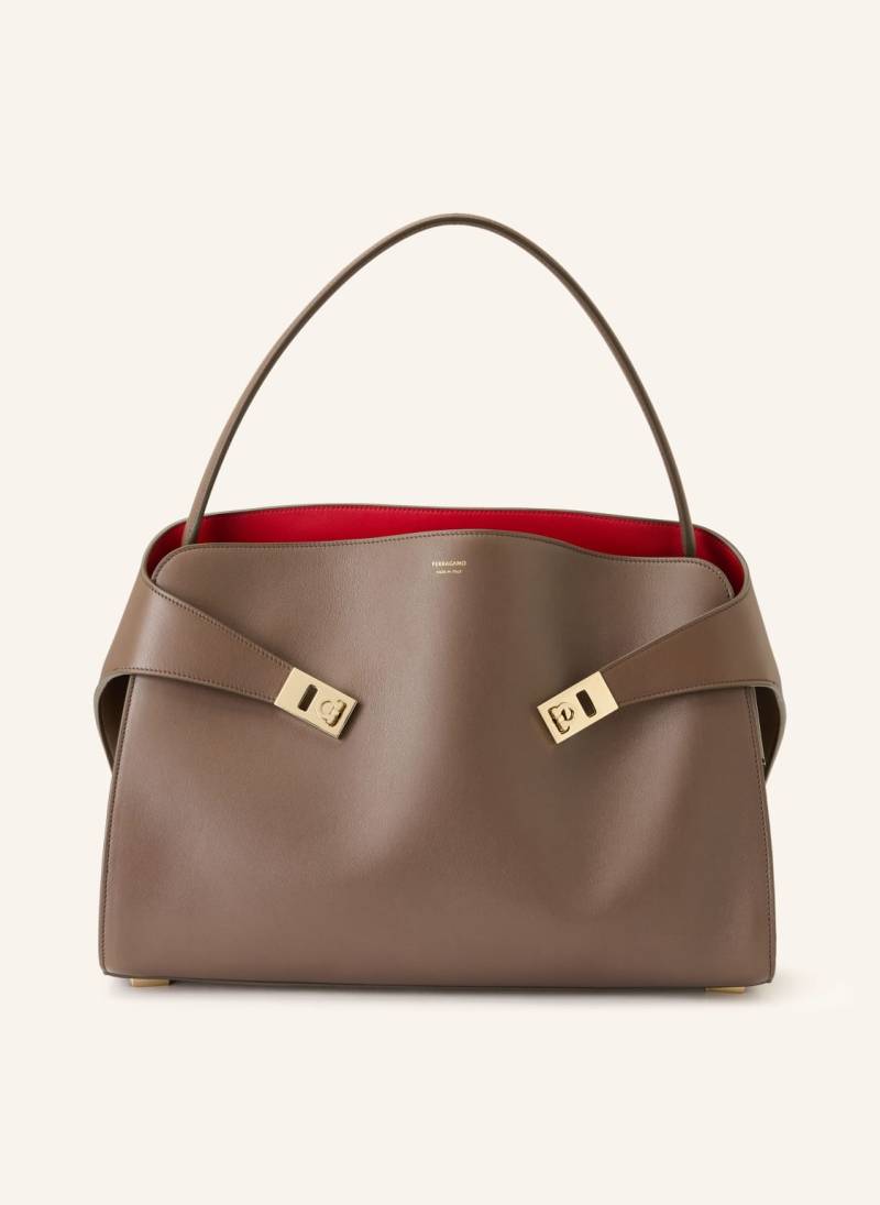 Ferragamo Handtasche Hug Soft beige von FERRAGAMO