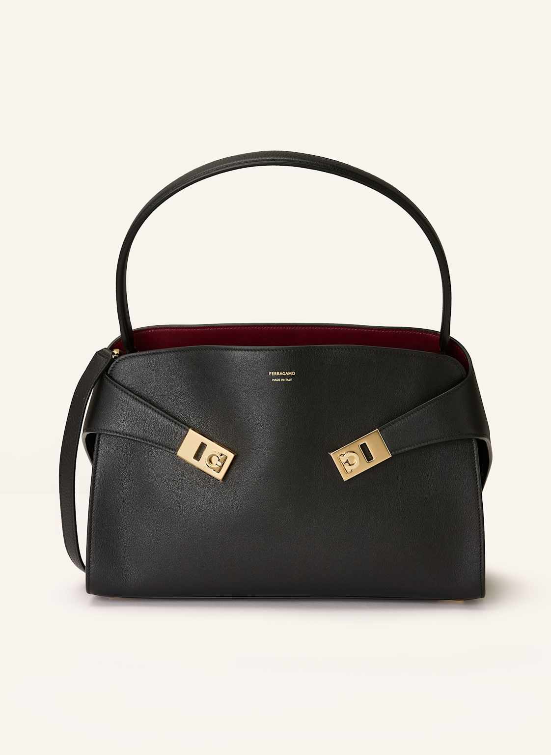 Ferragamo Handtasche Hug schwarz Ferragamo Handtasche Hug schwarz von FERRAGAMO