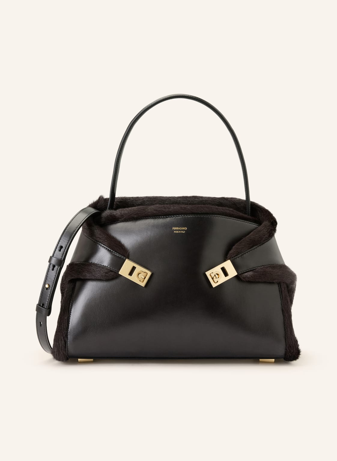 Ferragamo Handtasche Hug schwarz von FERRAGAMO
