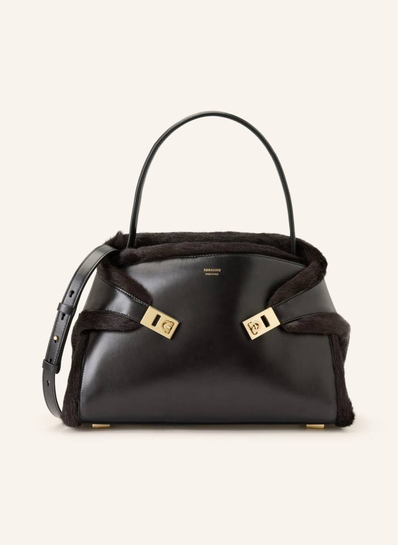 Ferragamo Handtasche Hug schwarz von FERRAGAMO