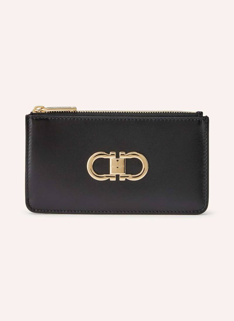 Ferragamo Kartenetui Gancini schwarz von FERRAGAMO