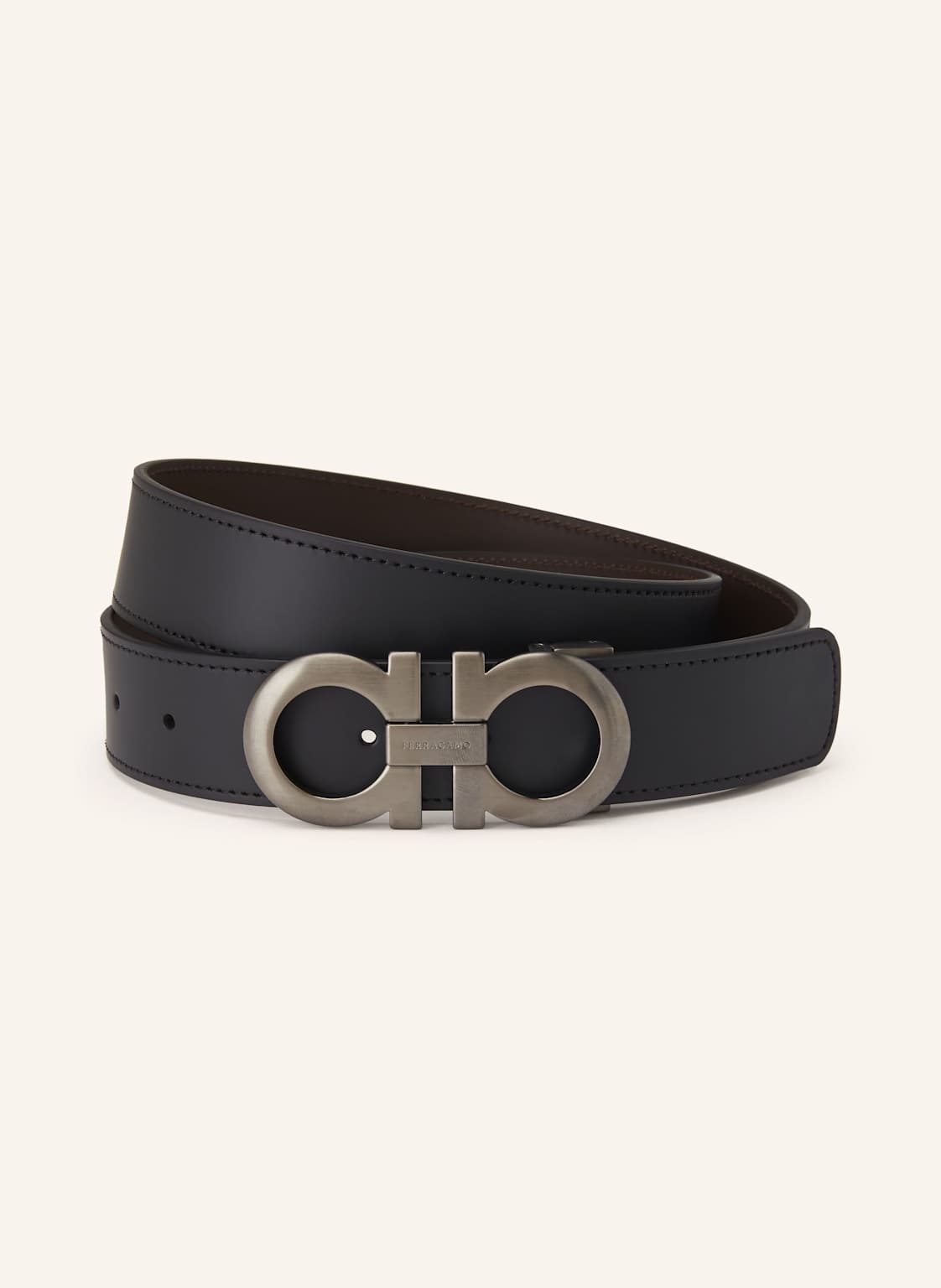 Ferragamo Ledergürtel schwarz Ferragamo Ledergürtel schwarz von FERRAGAMO