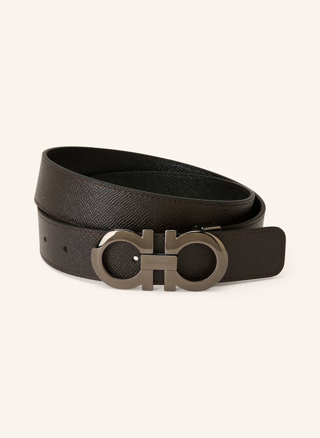 Ferragamo Ledergürtel schwarz Ferragamo Ledergürtel schwarz von FERRAGAMO