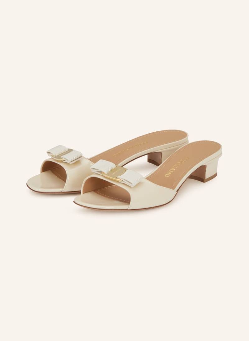 Ferragamo Mules New Vara beige von FERRAGAMO