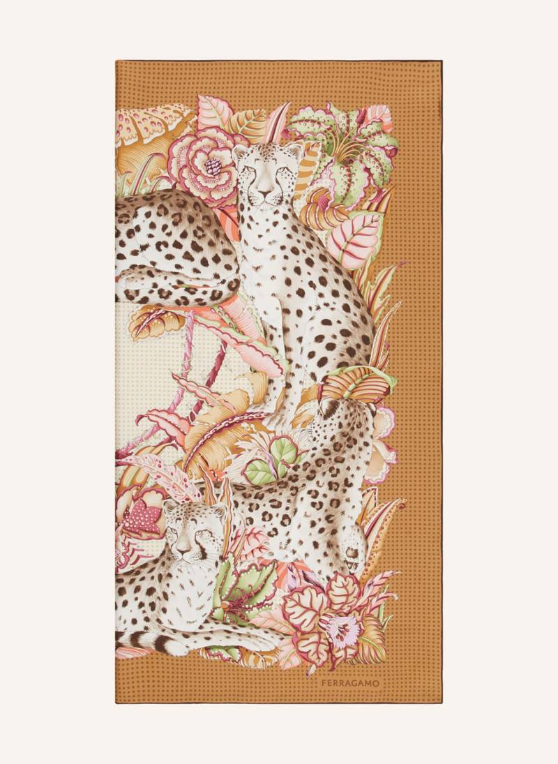 Ferragamo Seidentuch beige von FERRAGAMO