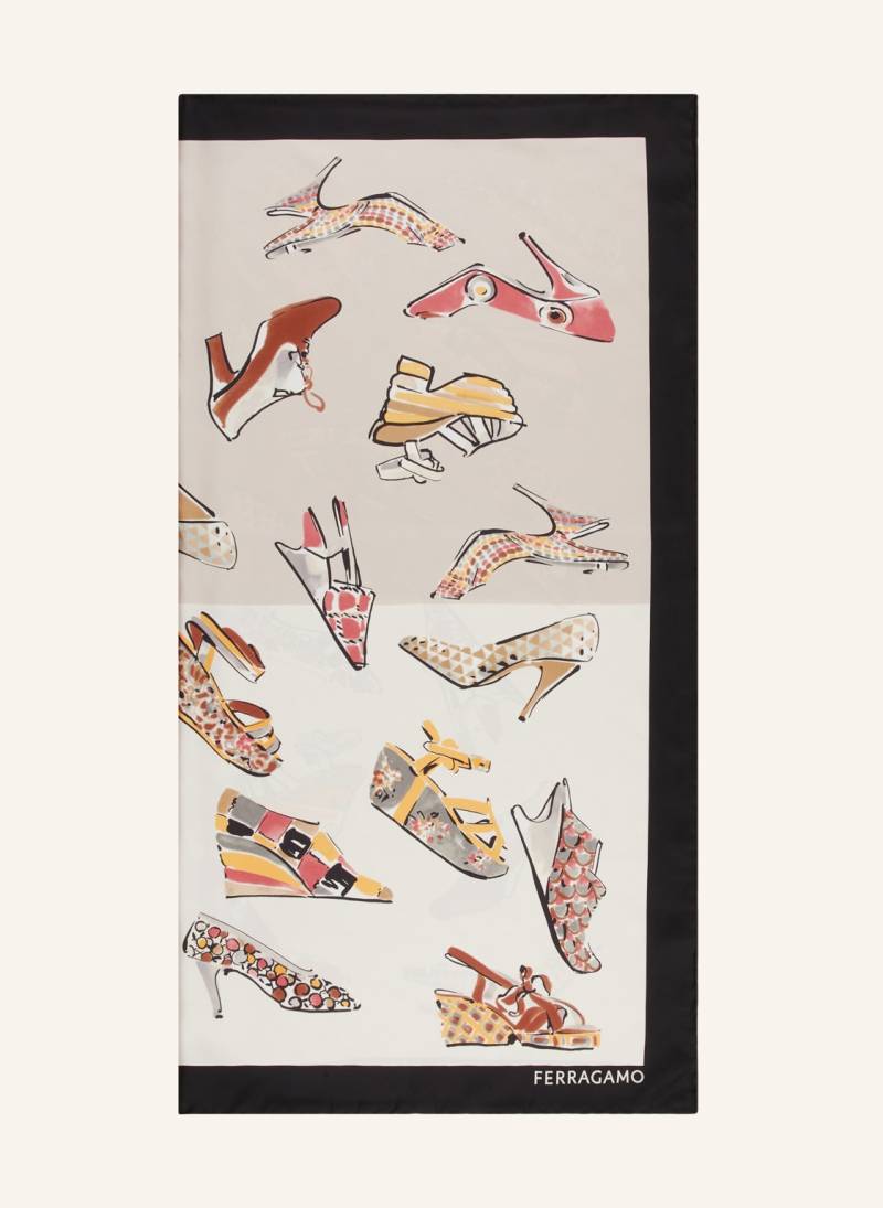 Ferragamo Seidentuch beige von FERRAGAMO