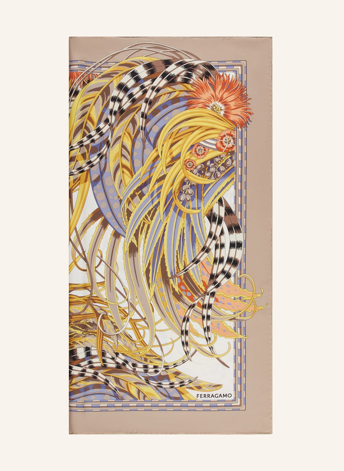 Ferragamo Seidentuch weiss von FERRAGAMO