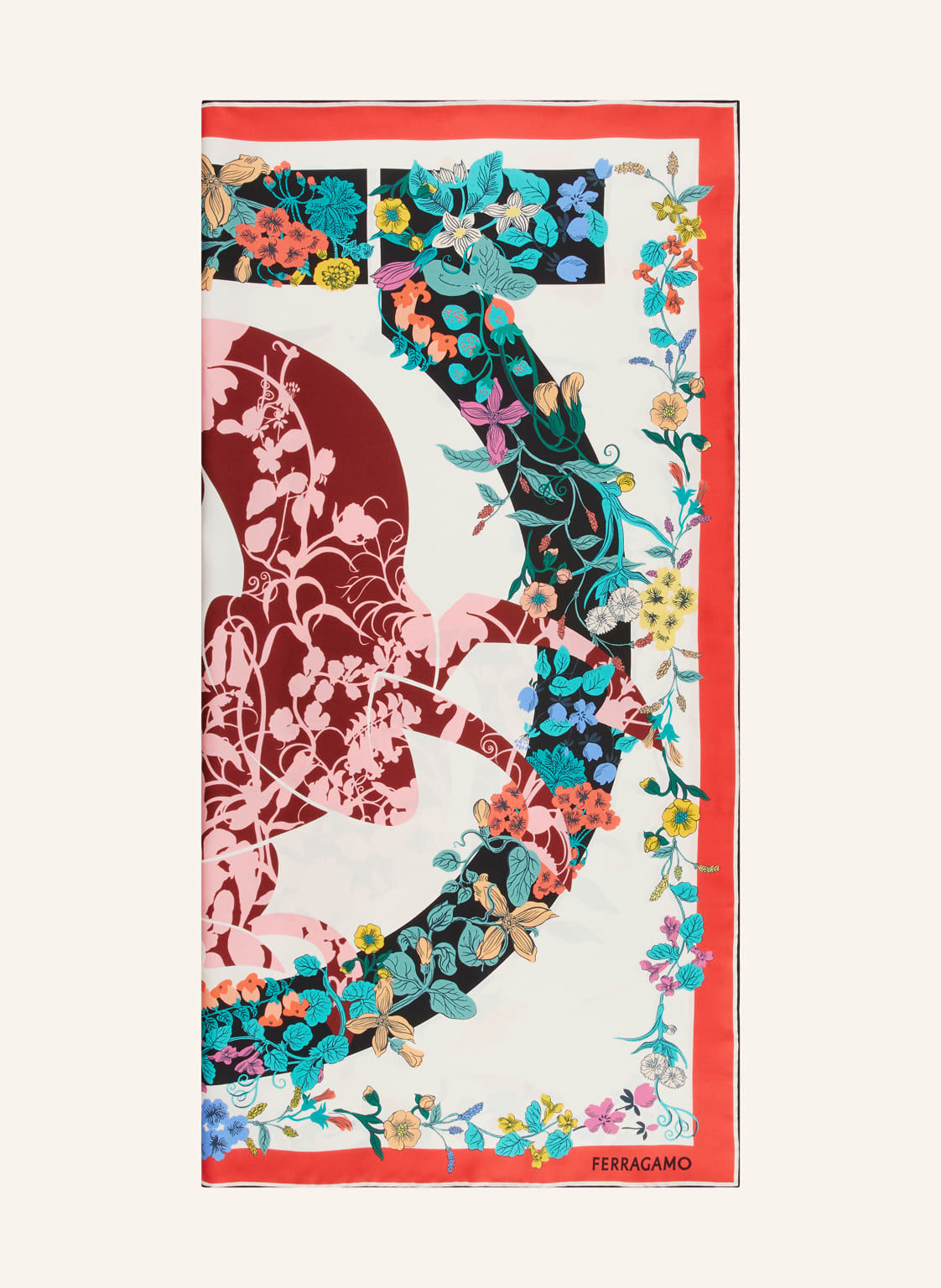 Ferragamo Seidentuch weiss von FERRAGAMO