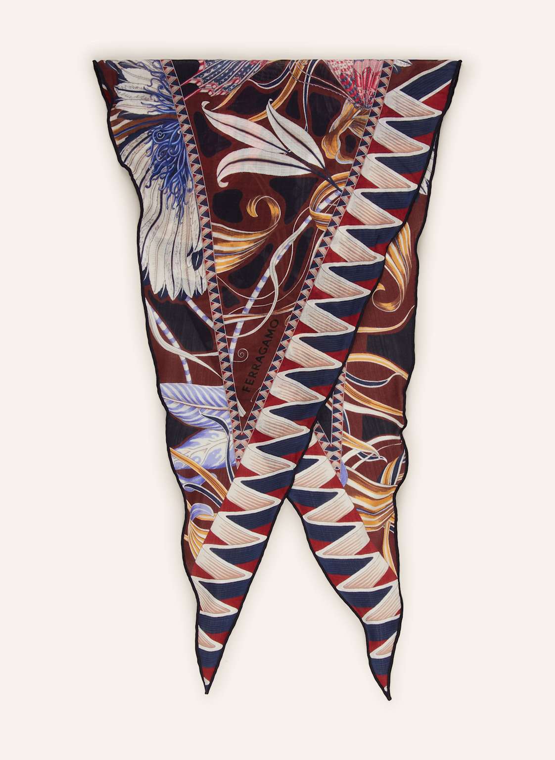 Ferragamo Tuch Giadafly blau von FERRAGAMO