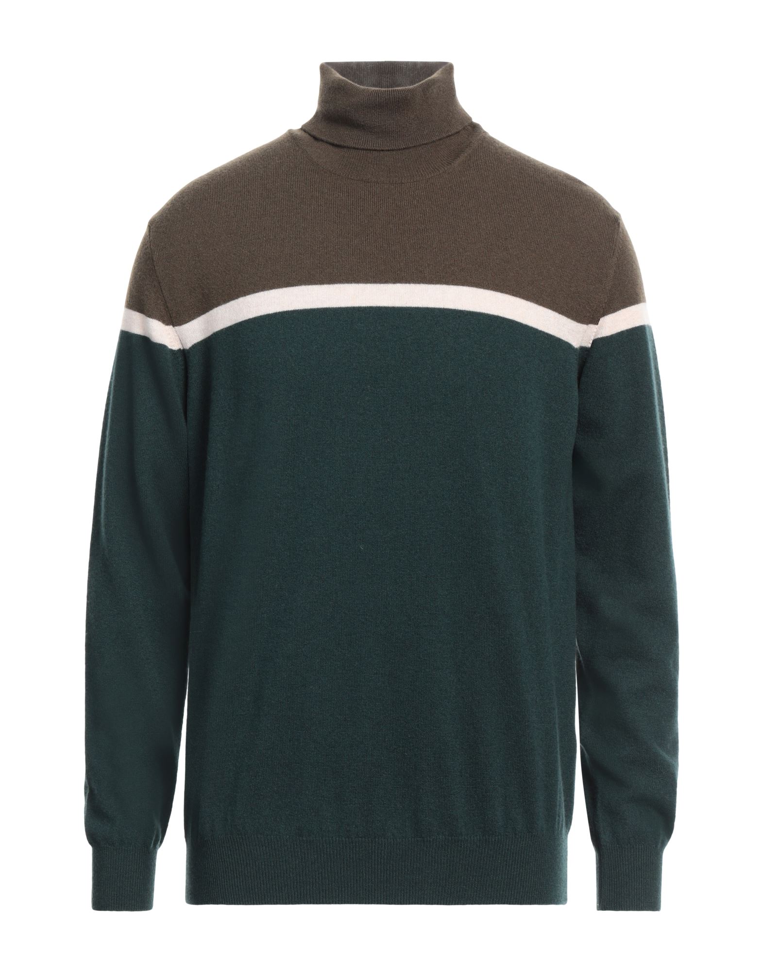 FERRANTE Rollkragenpullover Herren Militärgrün von FERRANTE