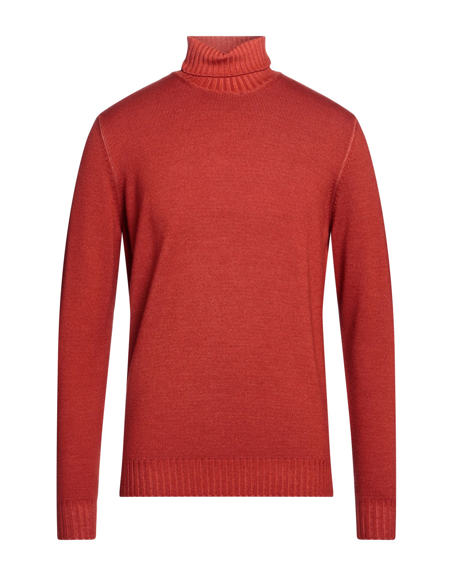 FERRANTE Rollkragenpullover Herren Rostrot von FERRANTE