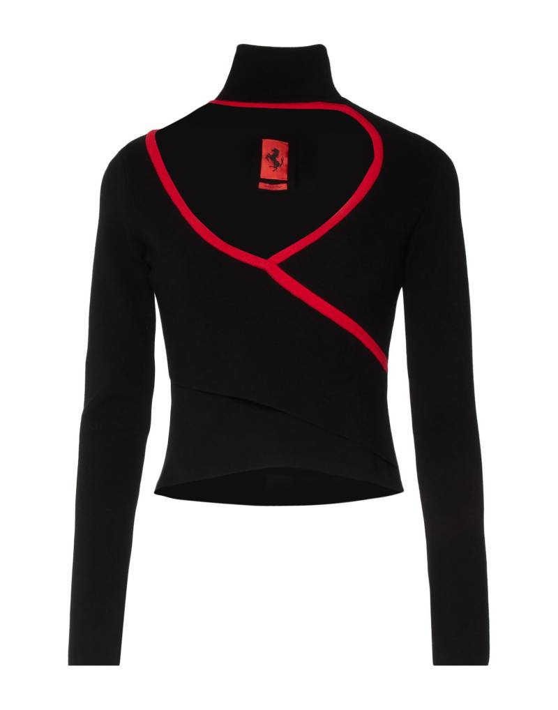 FERRARI Rollkragenpullover Damen Schwarz von FERRARI