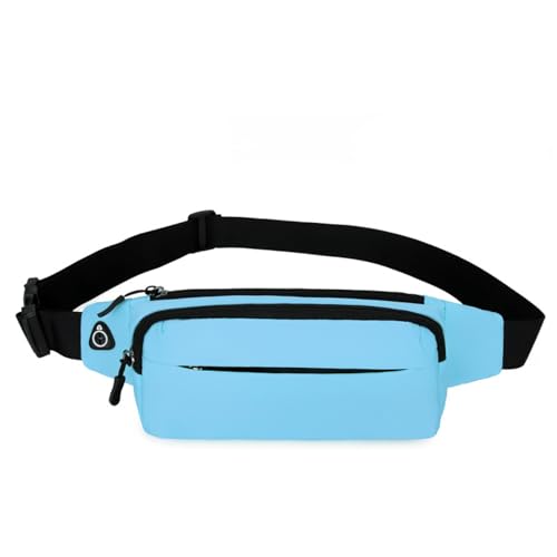 Bauchtasche Damen, Sport Wasserdicht Gurttasche, Bauchtasche für Outdoor Reisen Sport Wandern Joggen Hundespaziergänge (Color : Blue) von FERVEX