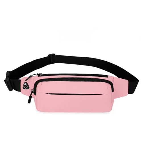 Bauchtasche Damen, Sport Wasserdicht Gurttasche, Bauchtasche für Outdoor Reisen Sport Wandern Joggen Hundespaziergänge (Color : Pink) von FERVEX