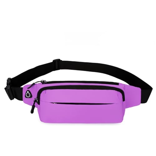 Bauchtasche Damen, Sport Wasserdicht Gurttasche, Bauchtasche für Outdoor Reisen Sport Wandern Joggen Hundespaziergänge (Color : Purple) von FERVEX