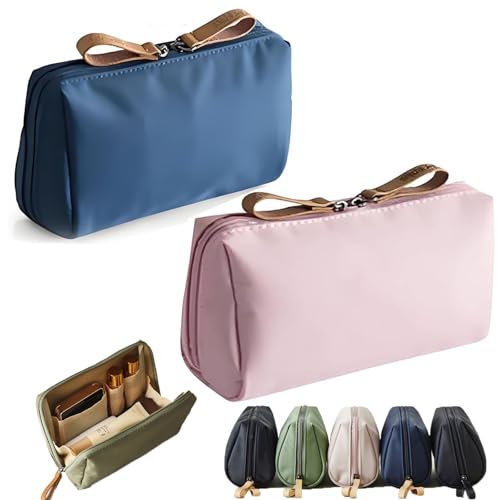 Set Patient Makeup Bag, Setpatient Travel Makeup Pouch for Women, Multi-Compartment Toiletry Cosmetics Bag, Large Capacity Waterproof Organizer Consulbefor Bag Travel Pouch Set (2PCS-A) von FETNHU