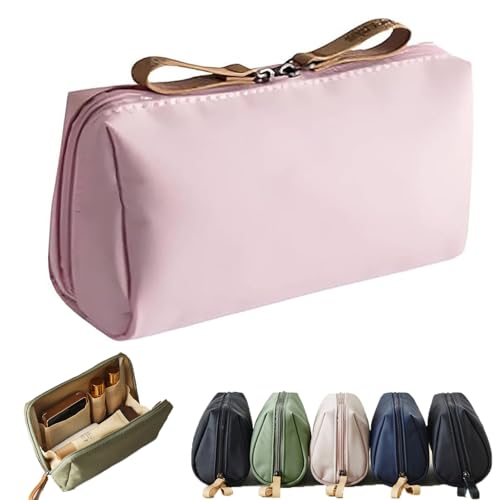 Set Patient Makeup Bag, Setpatient Travel Makeup Pouch for Women, Multi-Compartment Toiletry Cosmetics Bag, Large Capacity Waterproof Organizer Consulbefor Bag Travel Pouch Set (Pink) von FETNHU