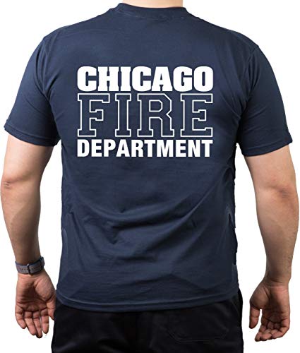 Chicago FIRE Dept. Standard, Navy T-Shirt, 4XL von FEUER1
