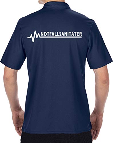 FEUER1 Funktions-Poloshirt Navy, NOTFALLSANITÄTER XXL von FEUER1