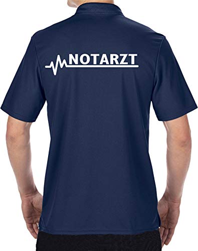 FEUER1 Funktions-Poloshirt Navy, Notarzt XXL von FEUER1
