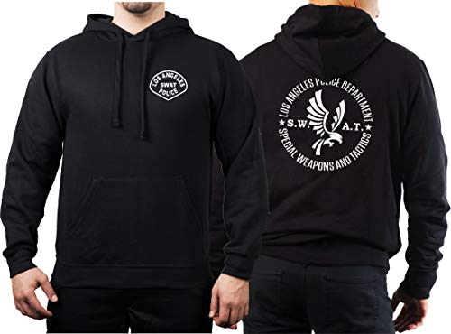 FEUER1 Hoodie Black, Los Angeles Police Dept. SWAT L von FEUER1