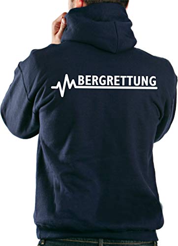 FEUER1 Kapuzensweatjacke Navy, BERGRETTUNG L von FEUER1