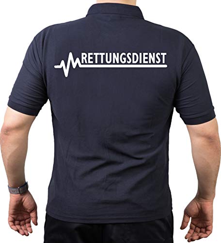 FEUER1 Poloshirt Navy, Rettungsdienst M von FEUER1