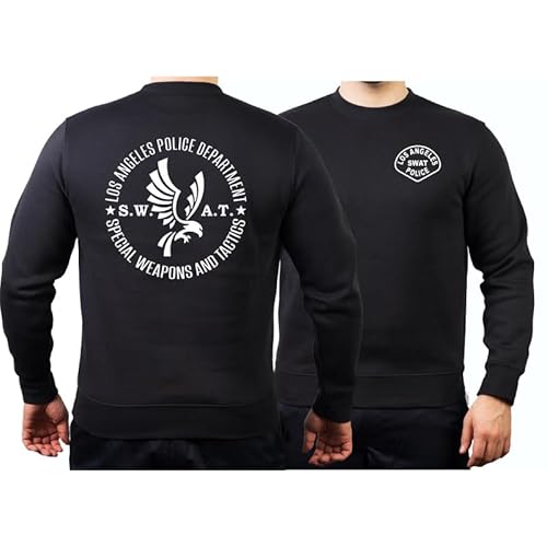 FEUER1 Sweat Black, Los Angeles Police, S.W.A.T. L von FEUER1