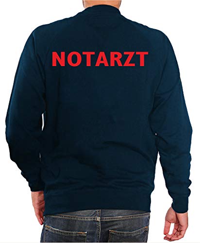 FEUER1 Sweatshirt Navy, Notarzt in rot XL von FEUER1